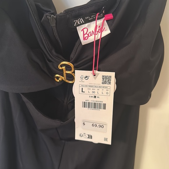 NWT Zara Special collection x BARBIE™ MATTEL LONG JUMPSUIT SZ L - Picture 10 of 12